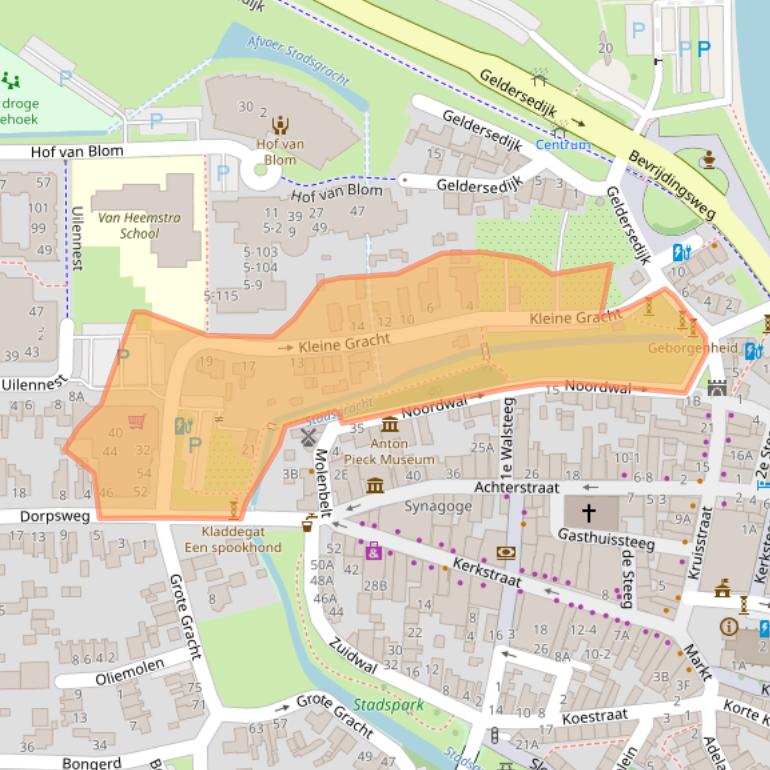Kaart van postcodegebied 8051VK.