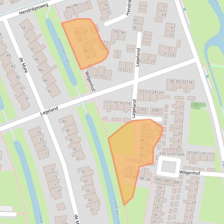 Kaart van postcodegebied 8051VS.