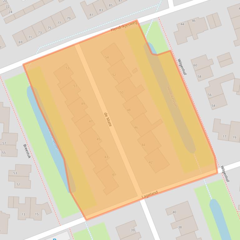 Kaart van postcodegebied 8051VV.