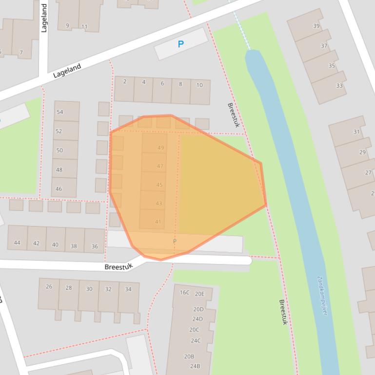 Kaart van postcodegebied 8051VX.