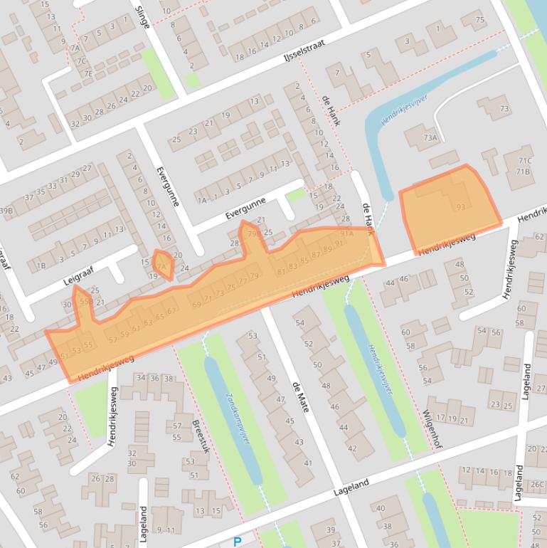 Kaart van postcodegebied 8051ZD.