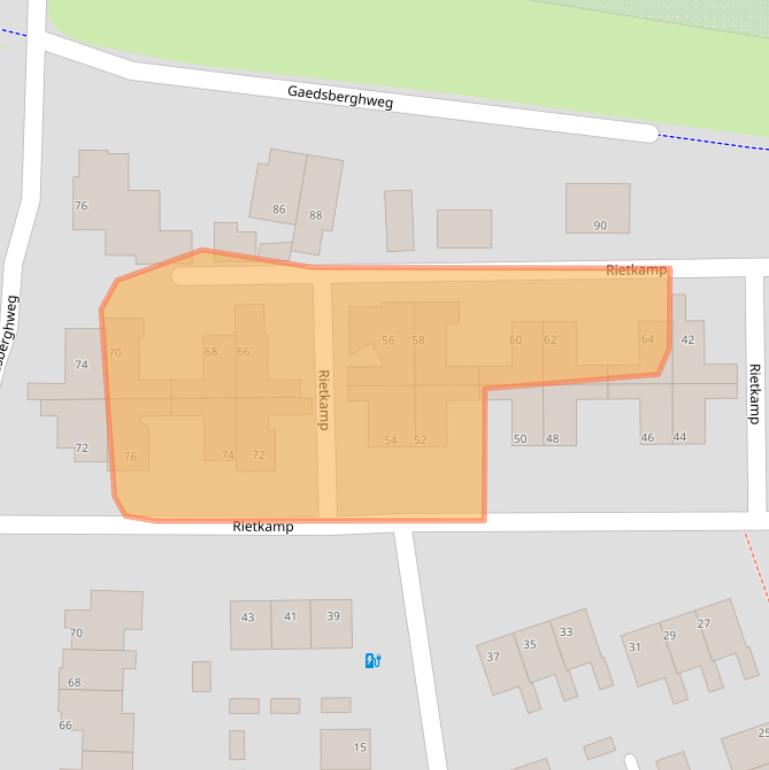 Kaart van postcodegebied 8051ZH.