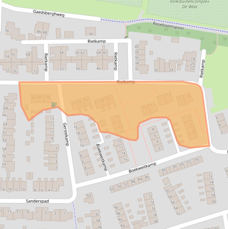Kaart van postcodegebied 8051ZL.