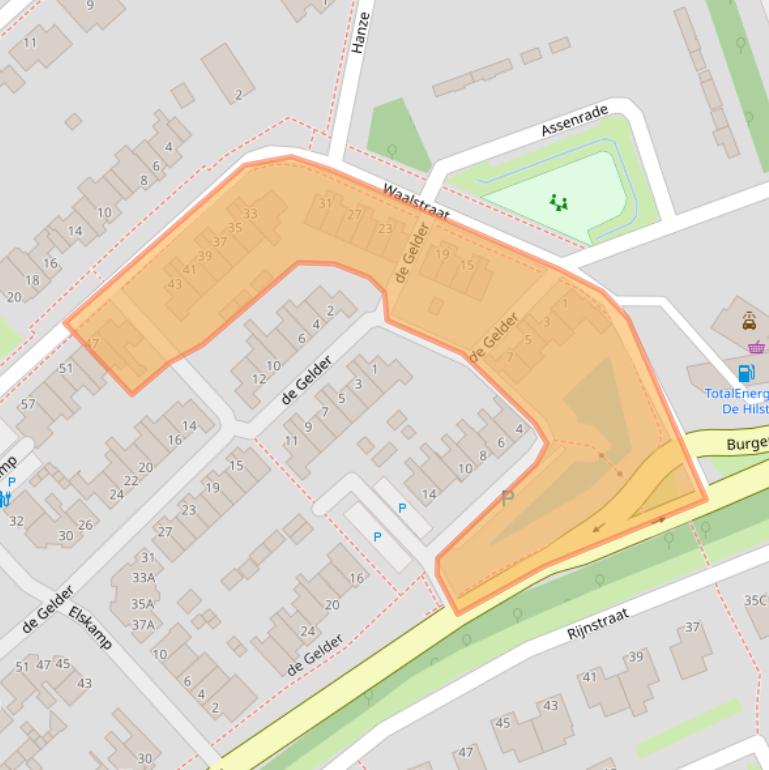 Kaart van postcodegebied 8052AC.