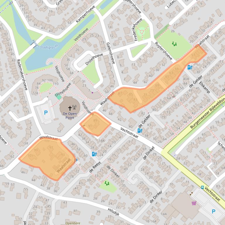 Kaart van postcodegebied 8052AD.