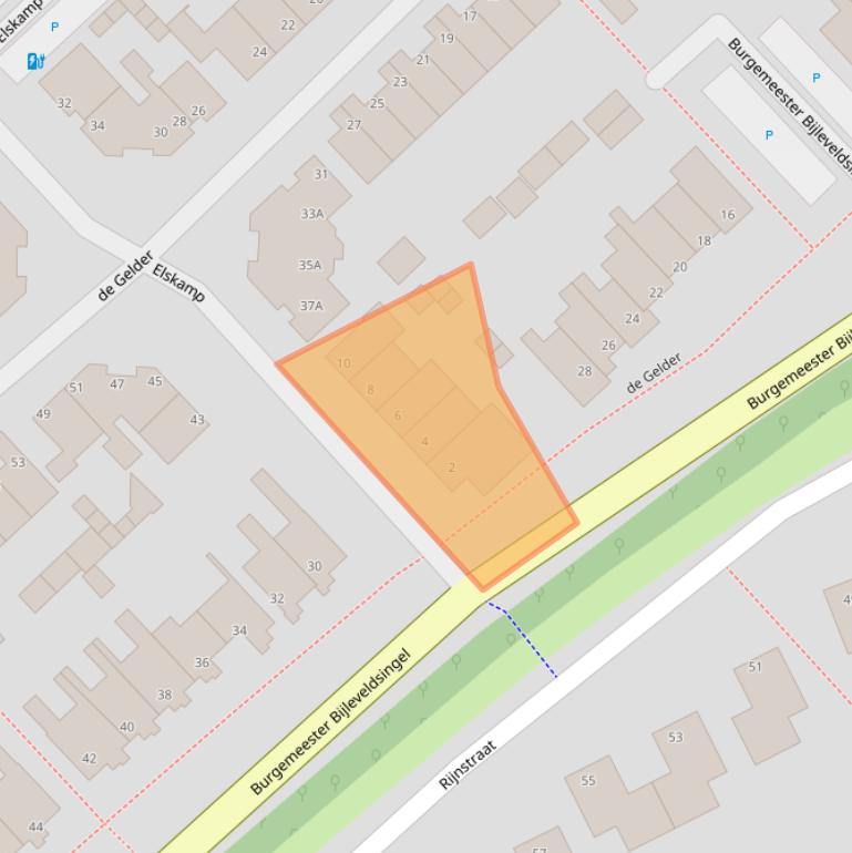 Kaart van postcodegebied 8052AG.