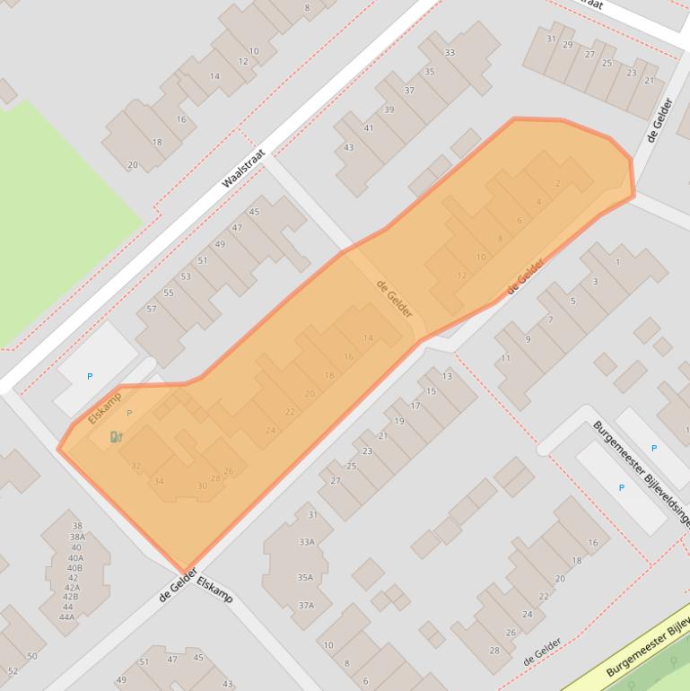 Kaart van postcodegebied 8052AJ.