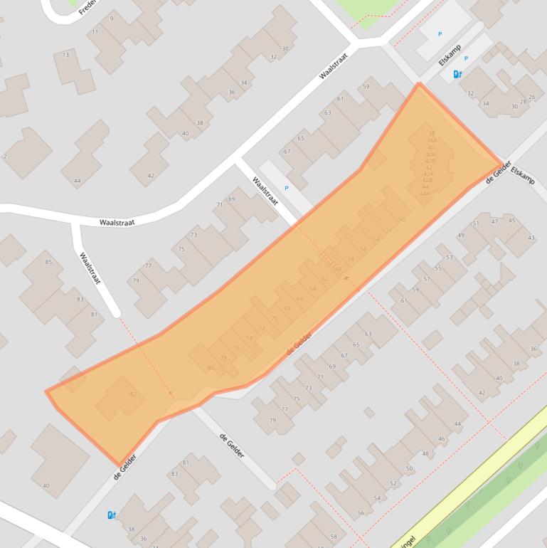 Kaart van postcodegebied 8052AK.