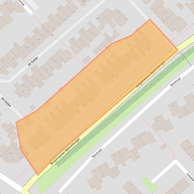 Kaart van postcodegebied 8052AP.