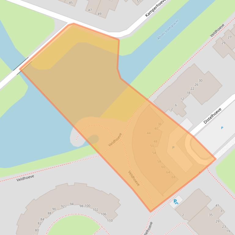 Kaart van postcodegebied 8052AR.