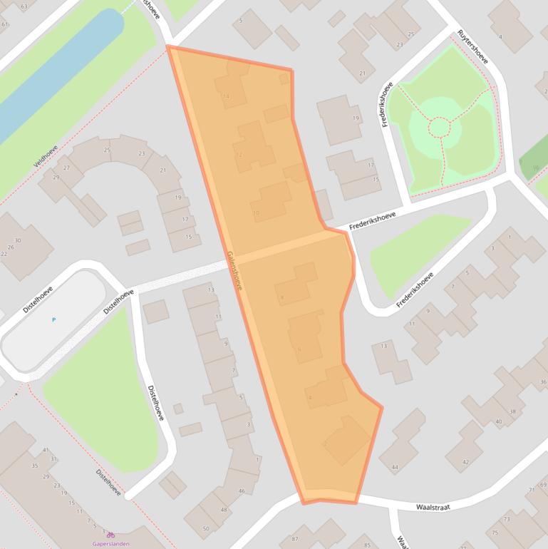 Kaart van postcodegebied 8052AW.