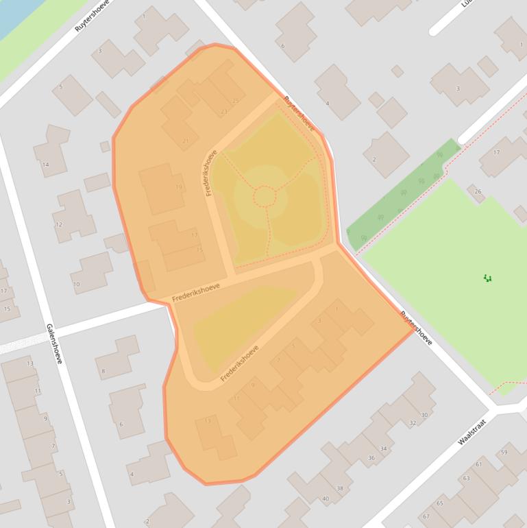 Kaart van postcodegebied 8052AZ.