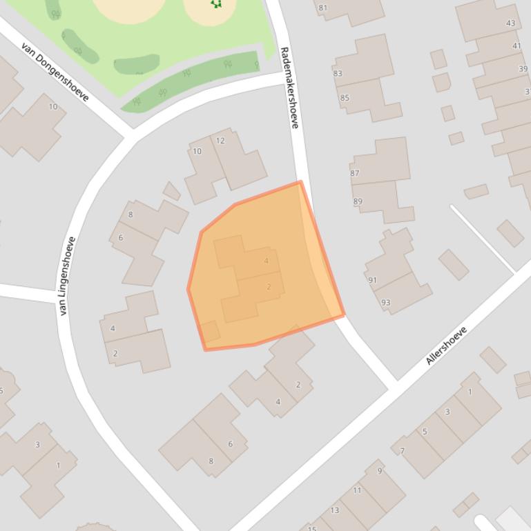 Kaart van postcodegebied 8052BG.