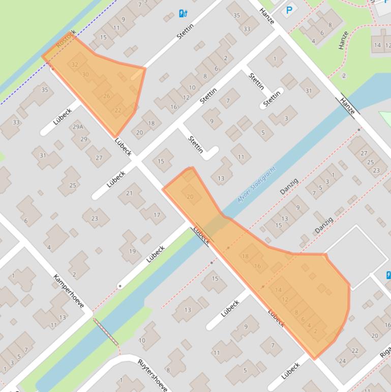 Kaart van postcodegebied 8052BP.