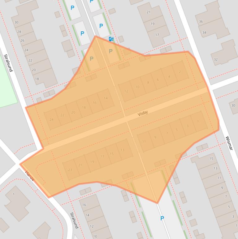 Kaart van postcodegebied 8052CA.