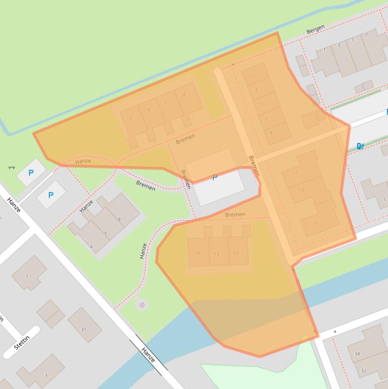 Kaart van postcodegebied 8052CG.