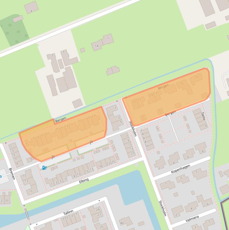 Kaart van postcodegebied 8052CJ.