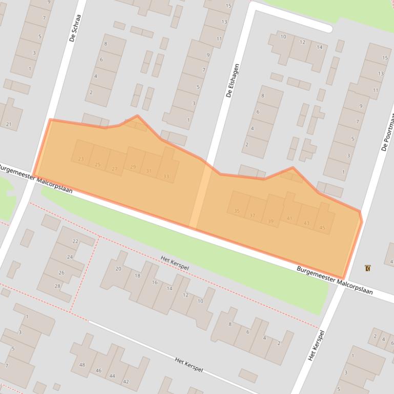 Kaart van postcodegebied 8061AH.