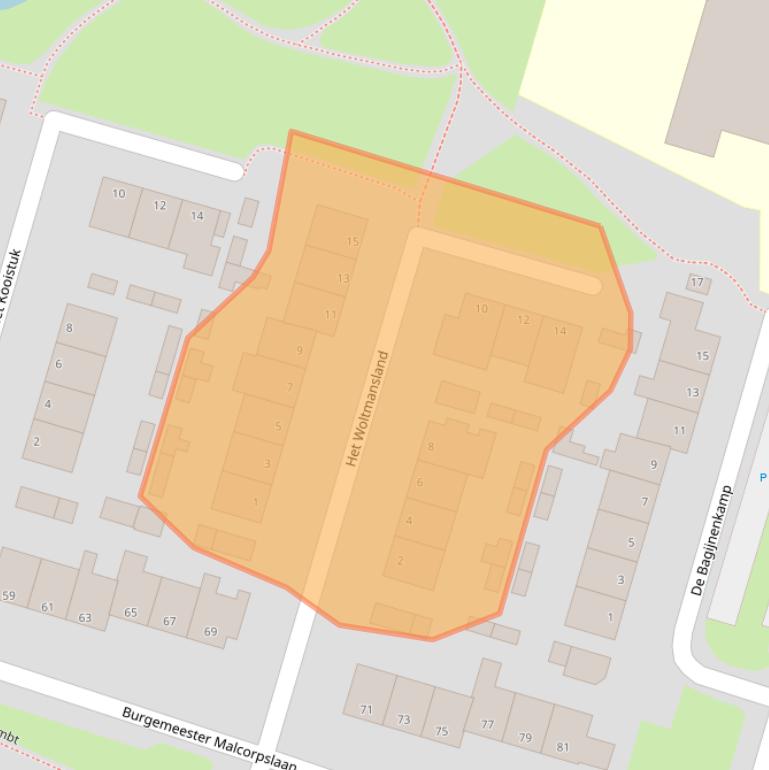 Kaart van postcodegebied 8061AV.