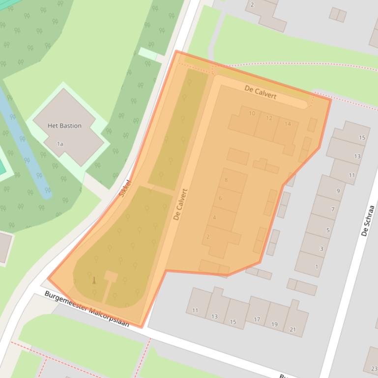 Kaart van postcodegebied 8061AX.