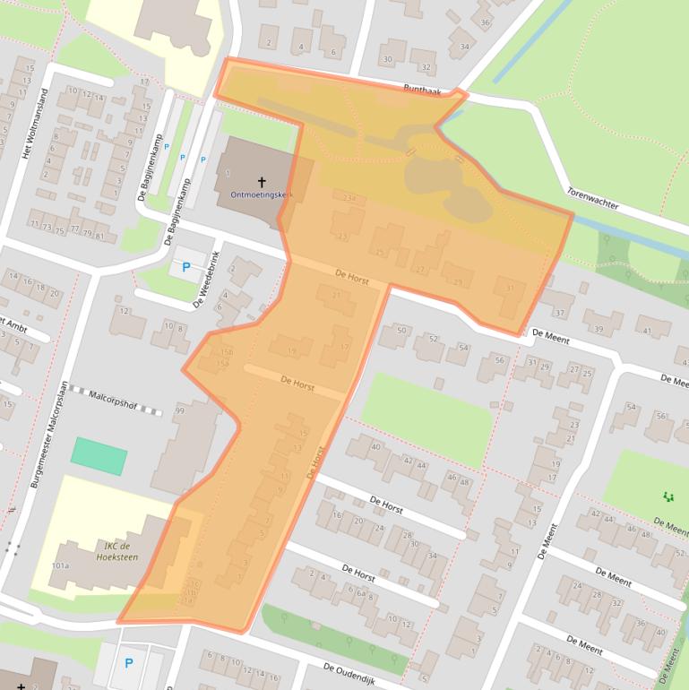 Kaart van postcodegebied 8061BN.