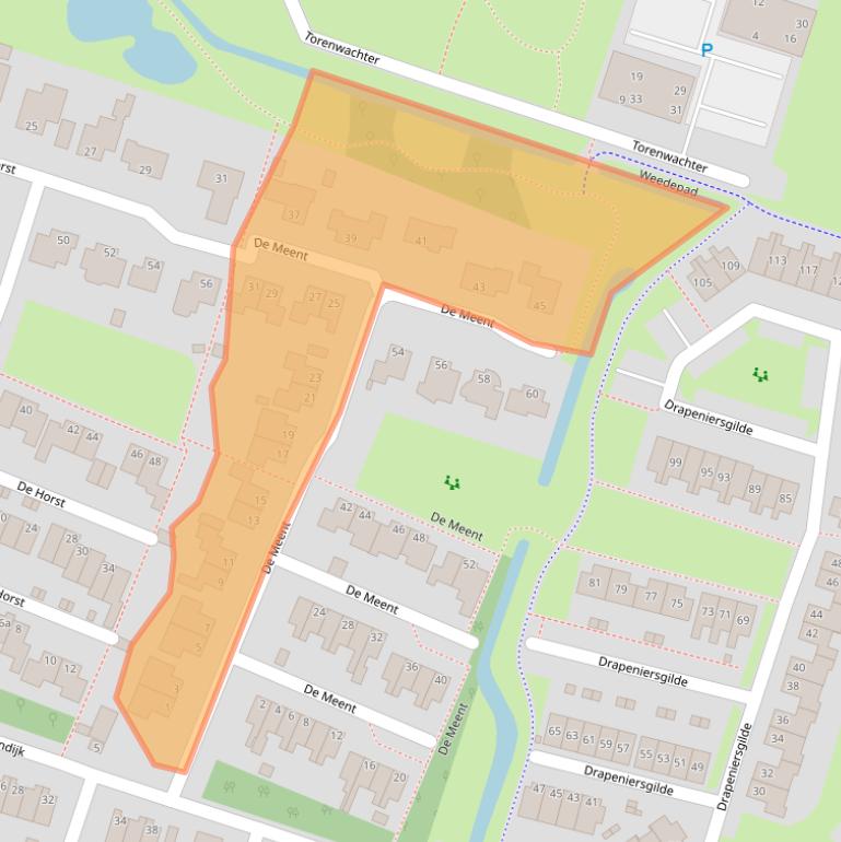 Kaart van postcodegebied 8061BT.