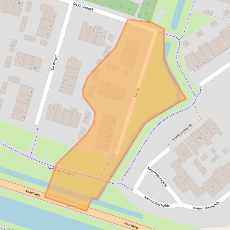 Kaart van postcodegebied 8061BX.