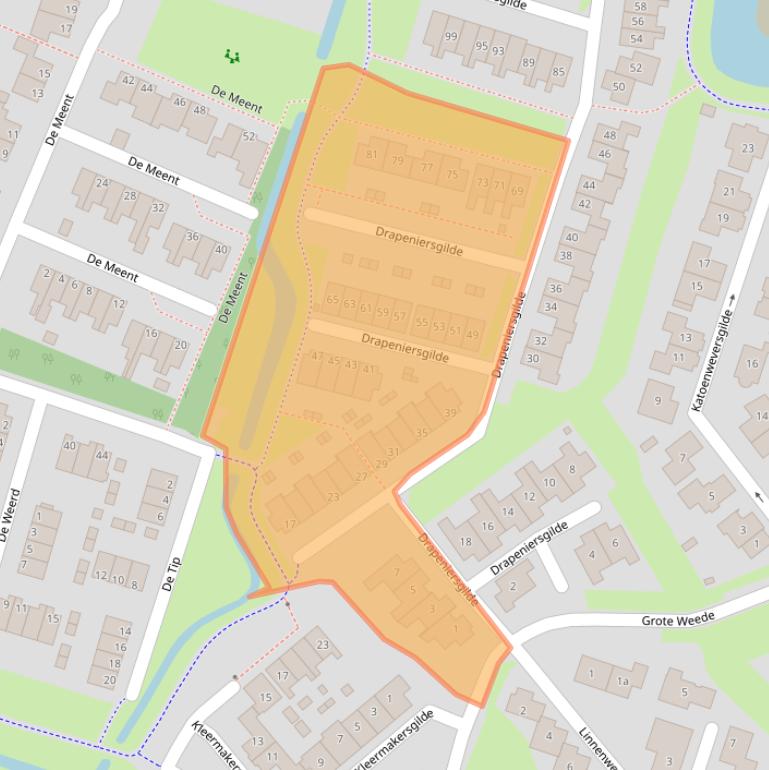 Kaart van postcodegebied 8061DB.