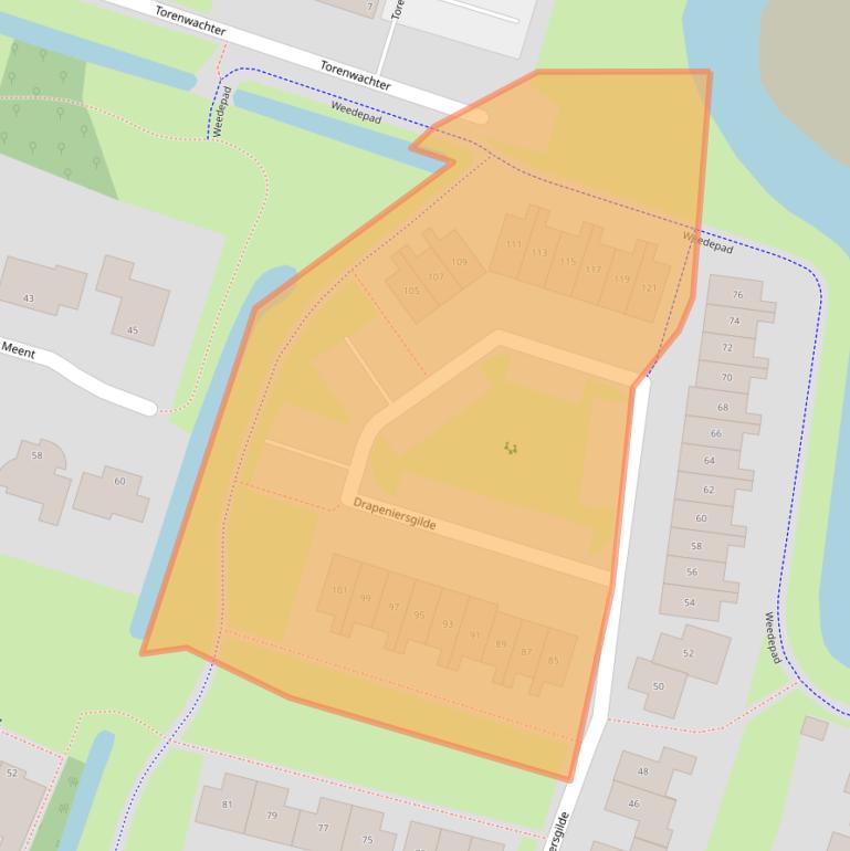 Kaart van postcodegebied 8061DC.