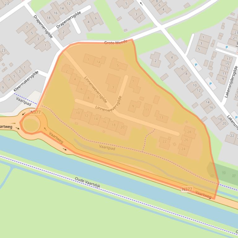 Kaart van postcodegebied 8061DH.