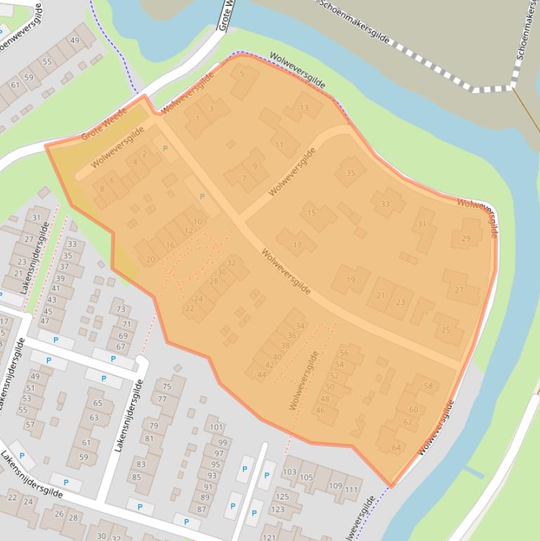 Kaart van postcodegebied 8061DL.