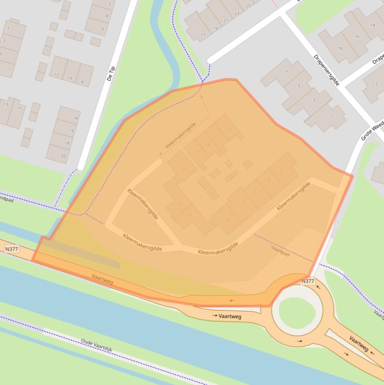 Kaart van postcodegebied 8061DM.