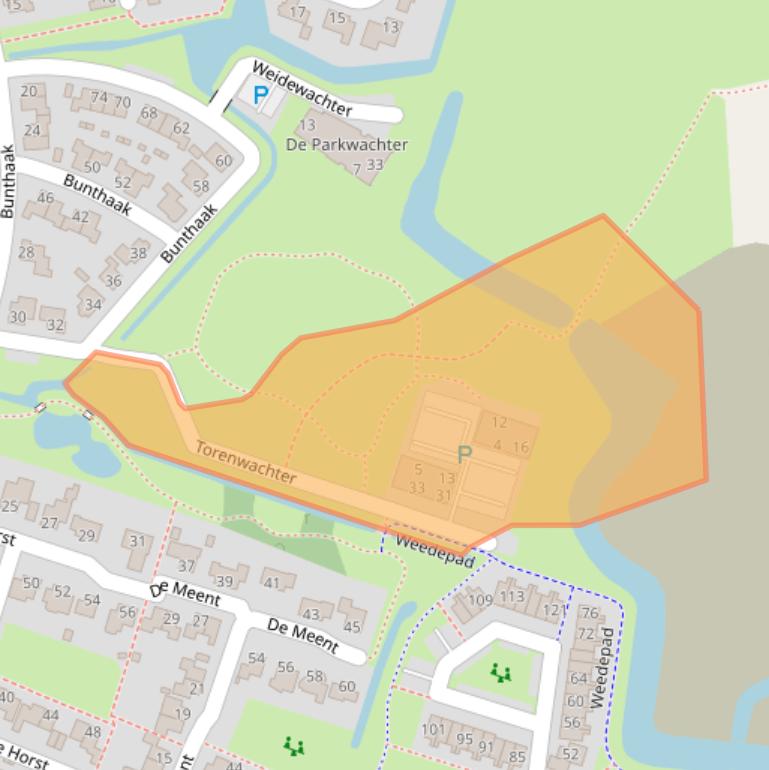 Kaart van postcodegebied 8061DP.