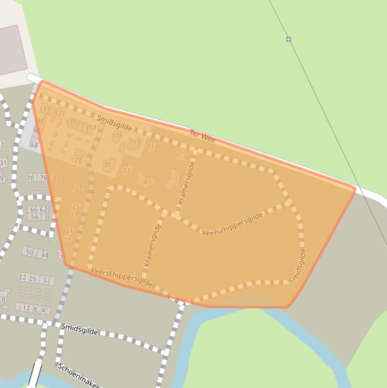 Kaart van postcodegebied 8061DS.