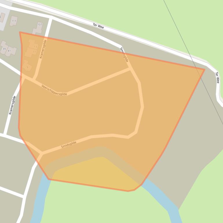 Kaart van postcodegebied 8061DW.