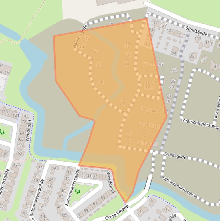 Kaart van postcodegebied 8061DX.