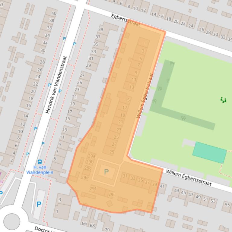 Kaart van postcodegebied 8061EA.