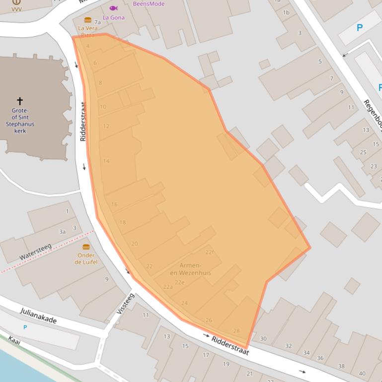 Kaart van postcodegebied 8061GJ.