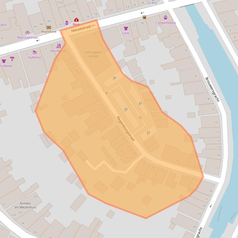 Kaart van postcodegebied 8061GL.