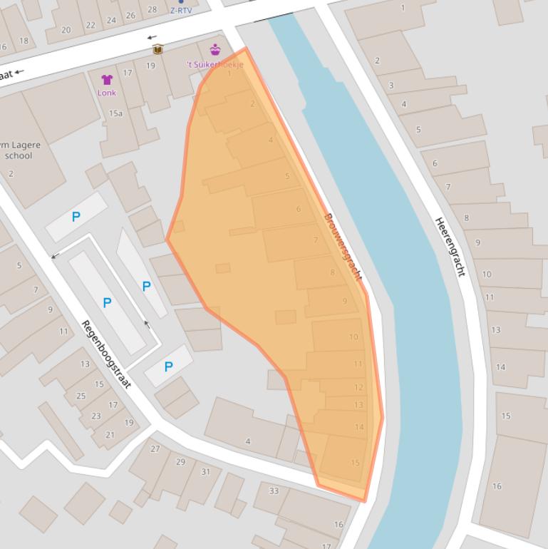 Kaart van postcodegebied 8061GM.