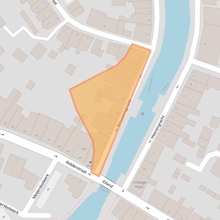 Kaart van postcodegebied 8061GN.