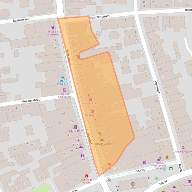 Kaart van postcodegebied 8061HA.