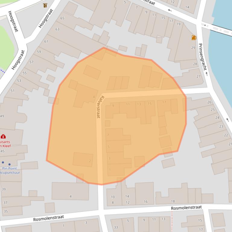 Kaart van postcodegebied 8061HE.