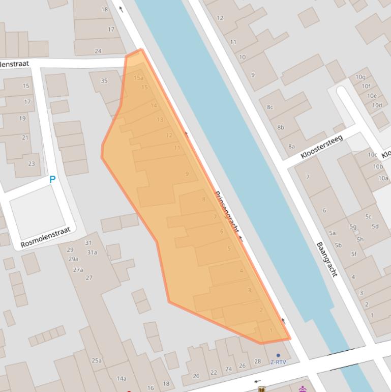 Kaart van postcodegebied 8061HG.