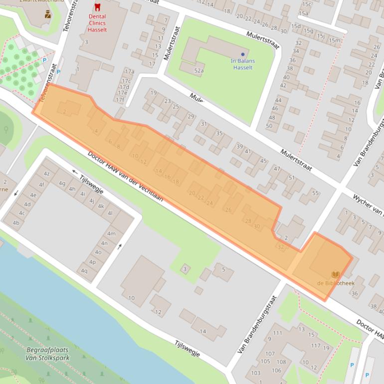 Kaart van postcodegebied 8061HK.