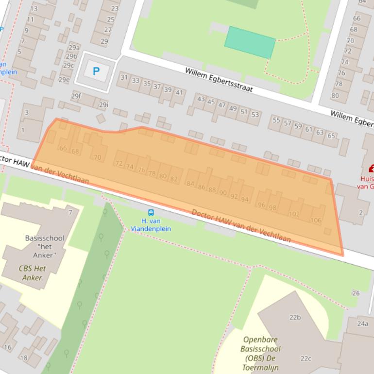 Kaart van postcodegebied 8061HM.