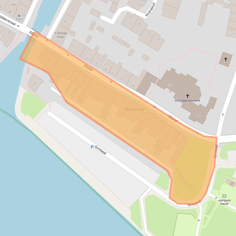 Kaart van postcodegebied 8061HS.