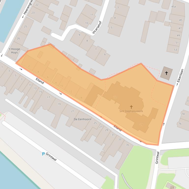 Kaart van postcodegebied 8061HT.