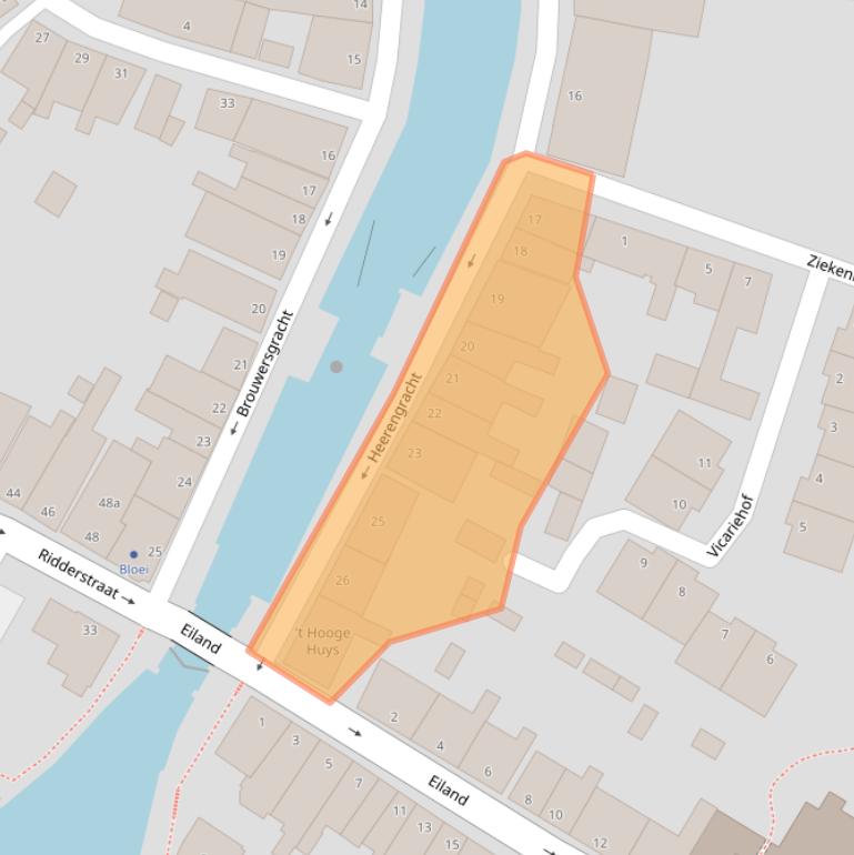 Kaart van postcodegebied 8061HW.