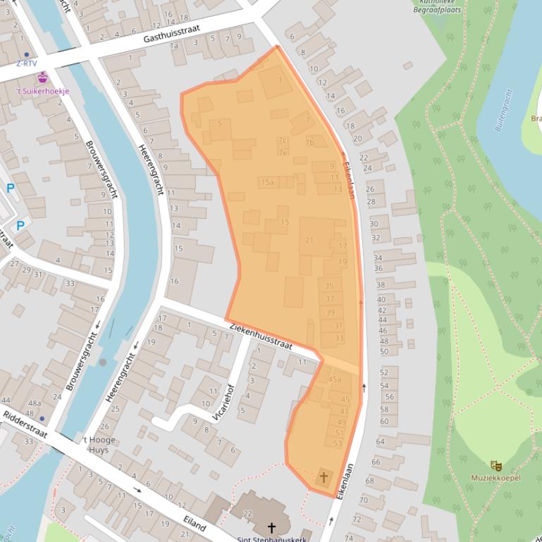 Kaart van postcodegebied 8061JD.